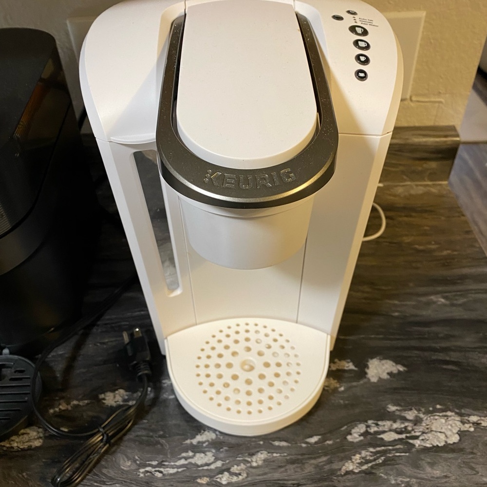 White Keurig coffee maker